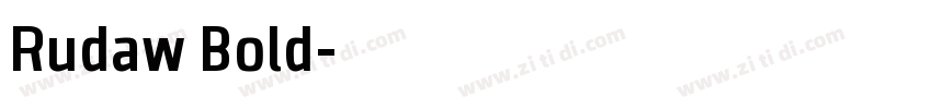 Rudaw Bold字体转换